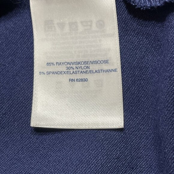 Lands End Blue Blouse Peplum Waist Plus Size 3X Career Work u - Picture 8 of 9